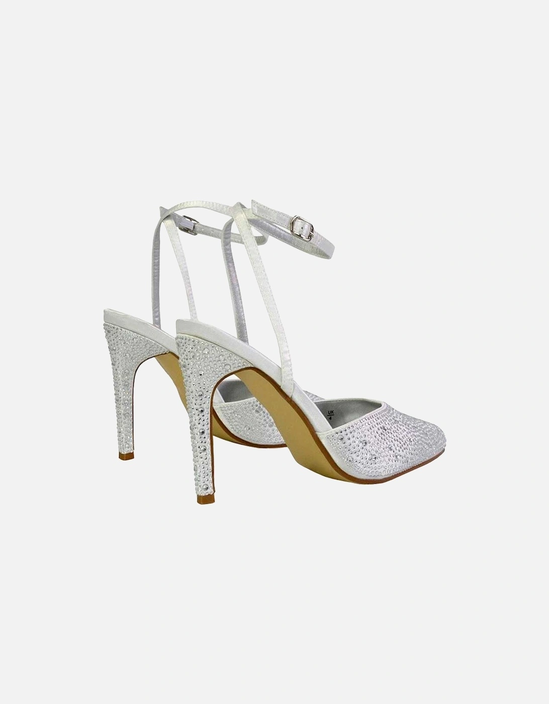 Womens/Ladies Indyah Diamante Court Shoes