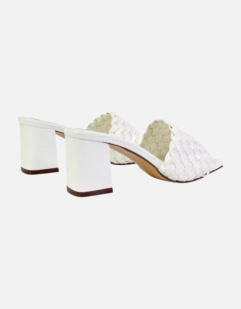 Womens/Ladies Aries Braided Block Heel Mule Sandals
