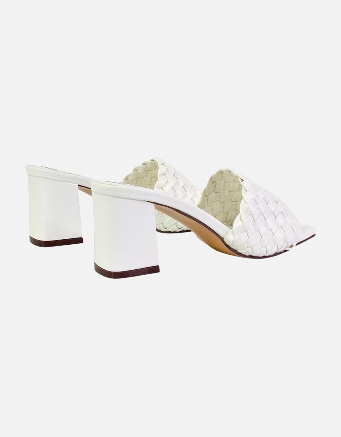 Womens/Ladies Aries Braided Block Heel Mule Sandals