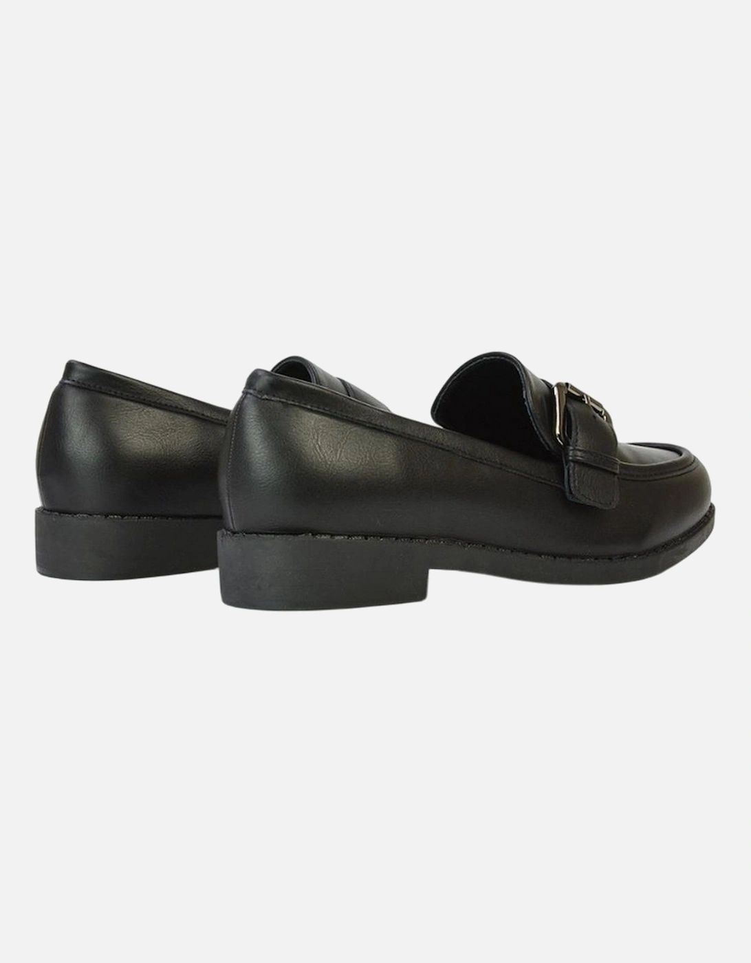 Womens/Ladies Kali Chunky Buckle Detail Loafers