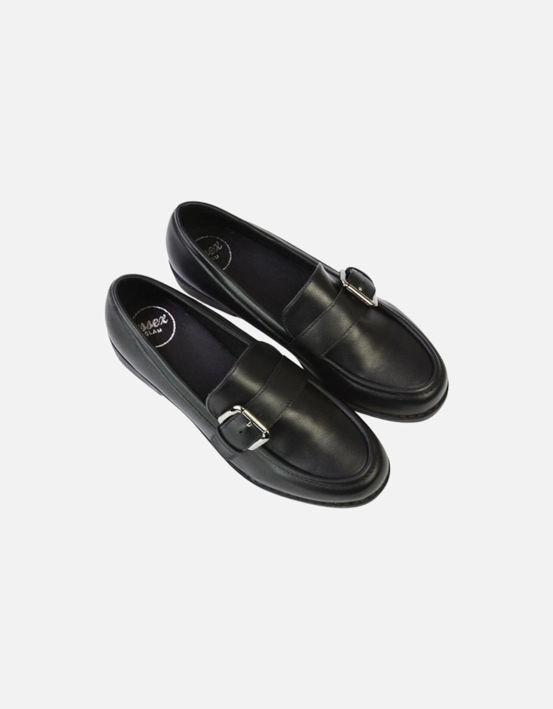 Womens/Ladies Kali Chunky Buckle Detail Loafers