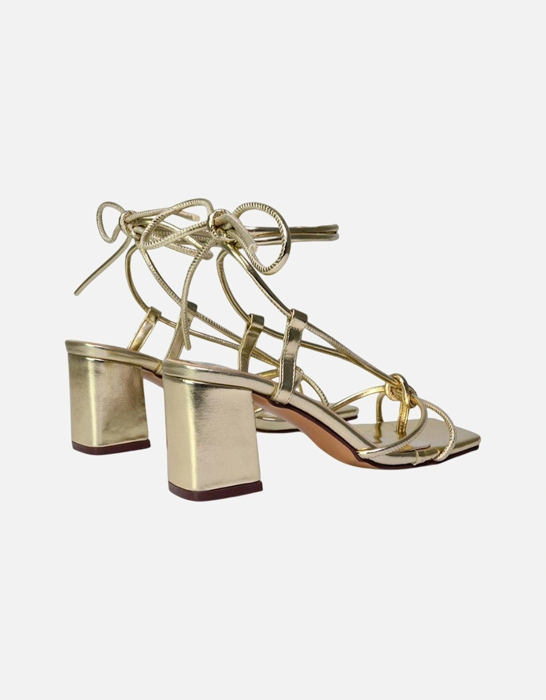 Womens/Ladies Mackenzie Square Toe Medium Block Heel Sandals