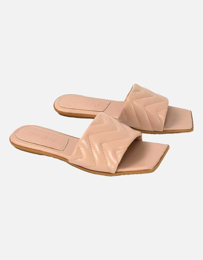 Womens/Ladies Cherry Quilted Sandals