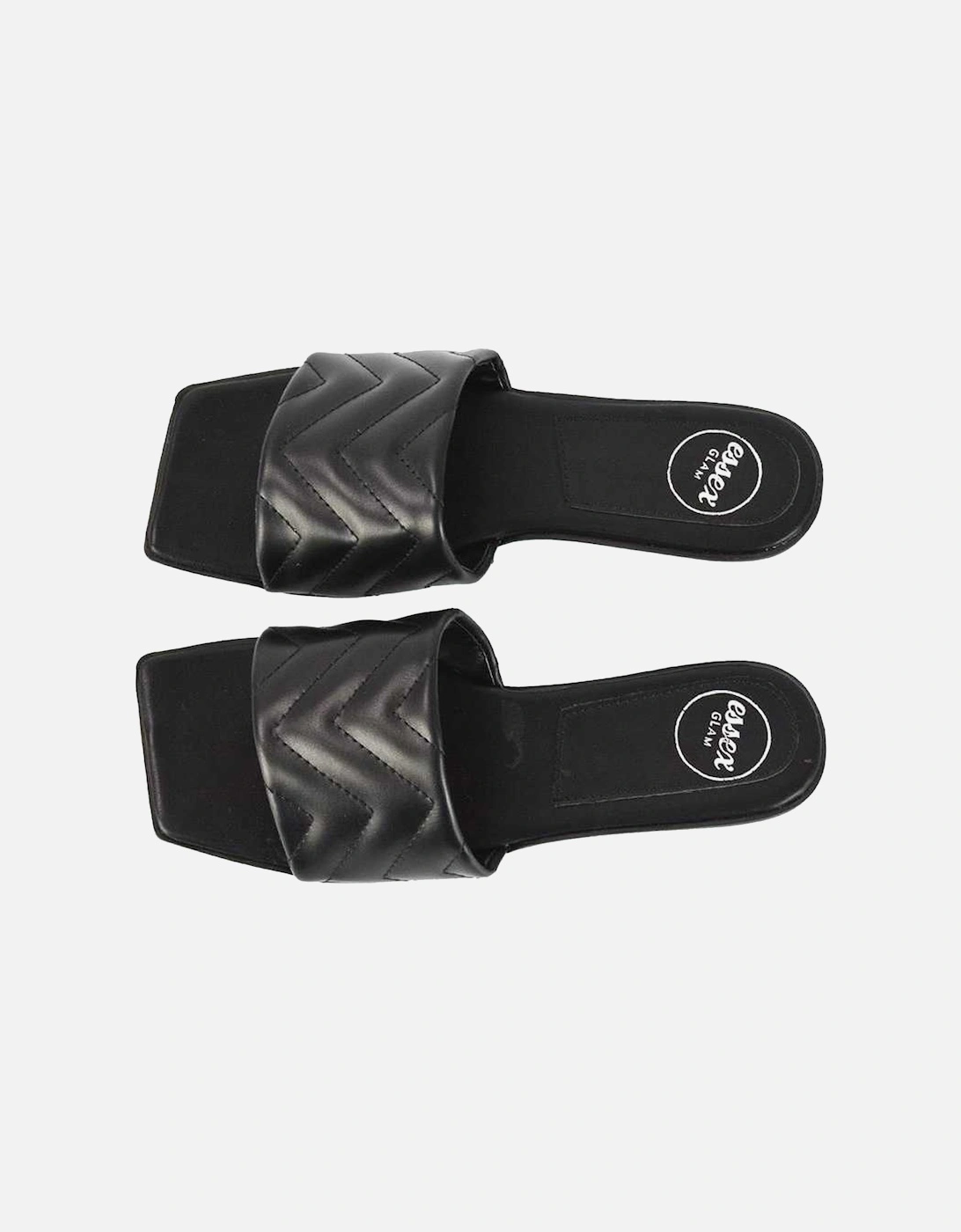 Womens/Ladies Cherry Quilted Sandals