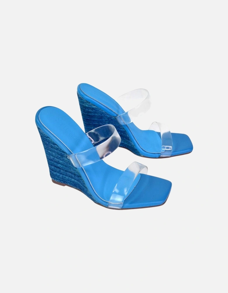 Womens/Ladies Shea Strappy Wedge Espadrilles