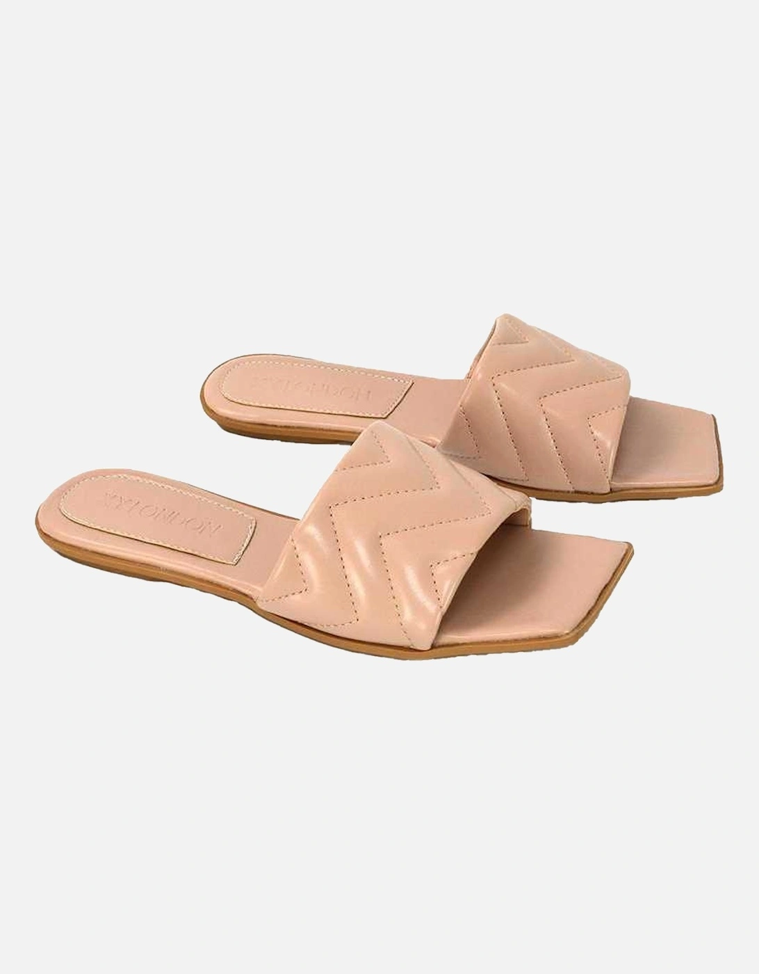 Womens/Ladies Cherry Quilted Sandals, 6 of 5