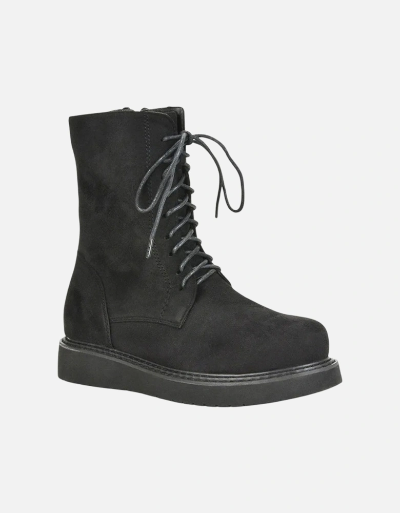 Womens/Ladies Lizzo Flatform Biker Boots