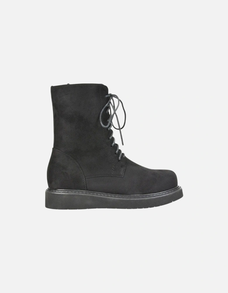 Womens/Ladies Lizzo Flatform Biker Boots