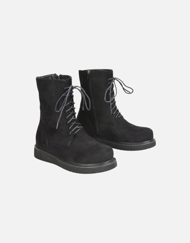 Womens/Ladies Lizzo Flatform Biker Boots