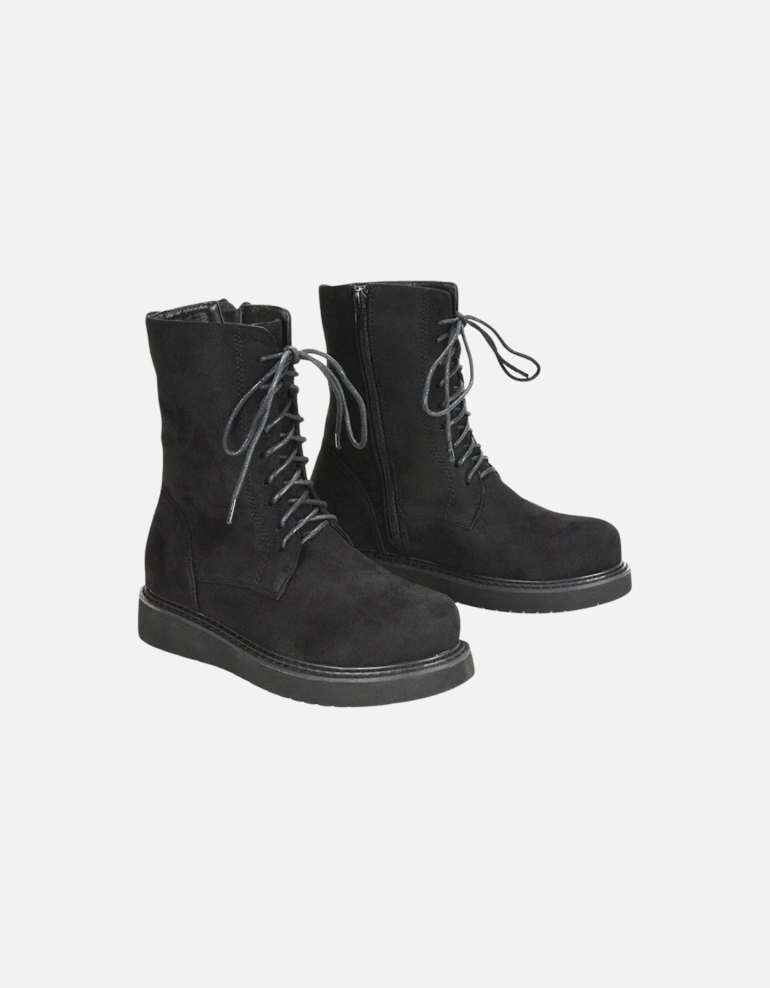 Womens/Ladies Lizzo Flatform Biker Boots