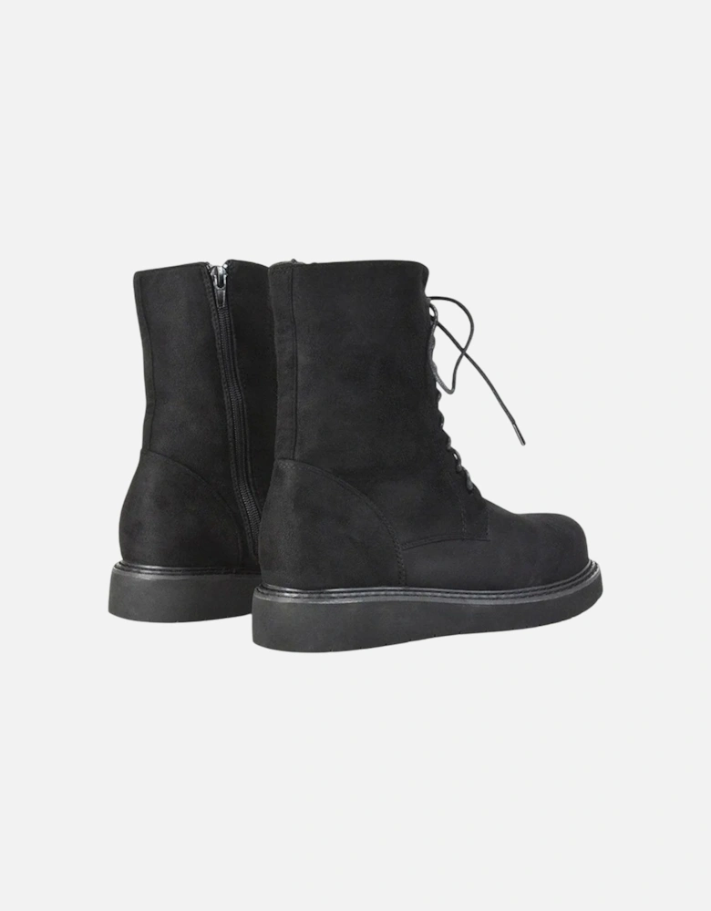 Womens/Ladies Lizzo Flatform Biker Boots