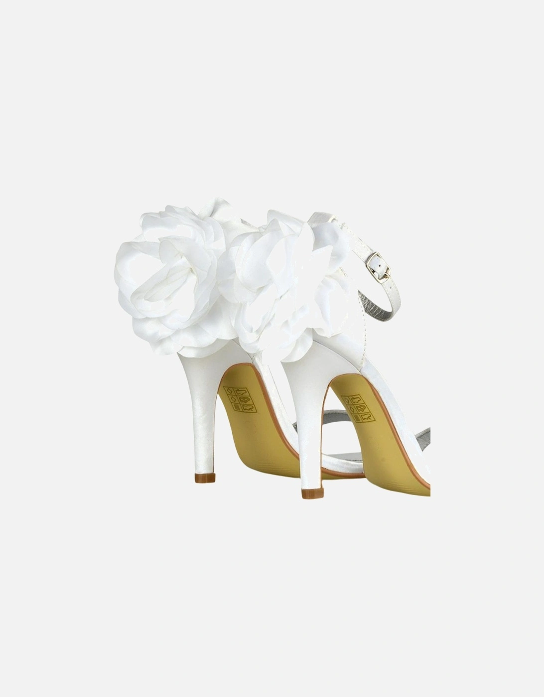 Womens/Ladies Zola Floral Satin Strappy Stiletto Heel High Heels