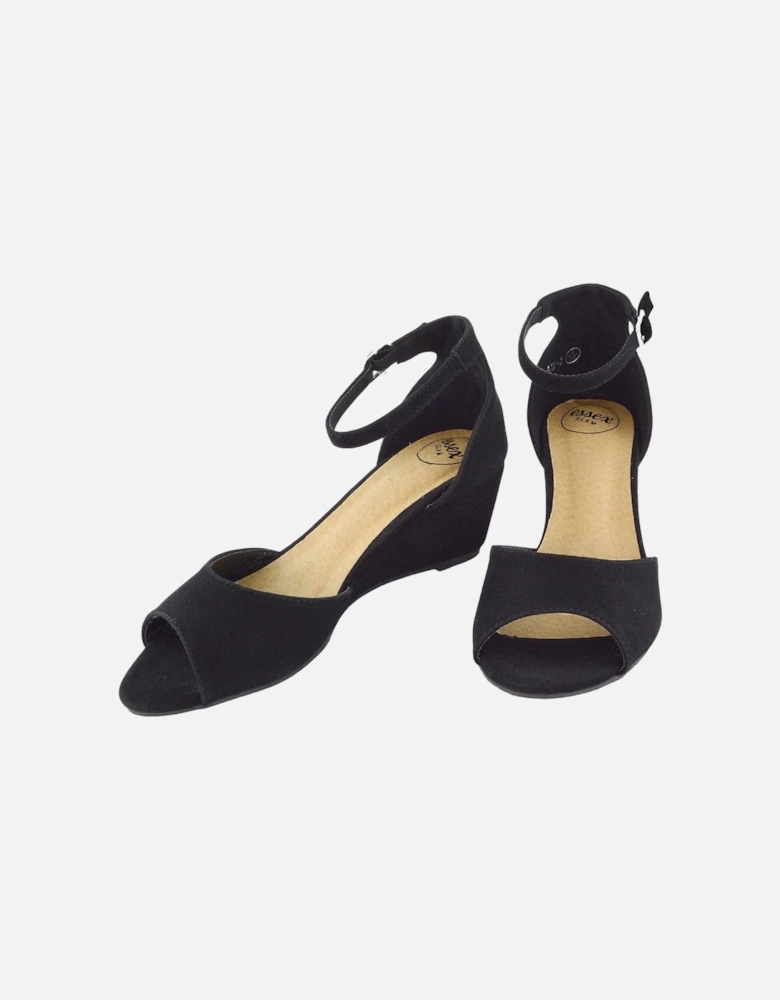 Womens/Ladies Lottie Peep Toe Wedge Sandals