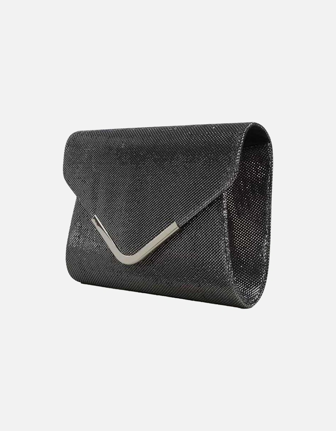 Cara Glitter Chrome Chain Strap Clutch Bag