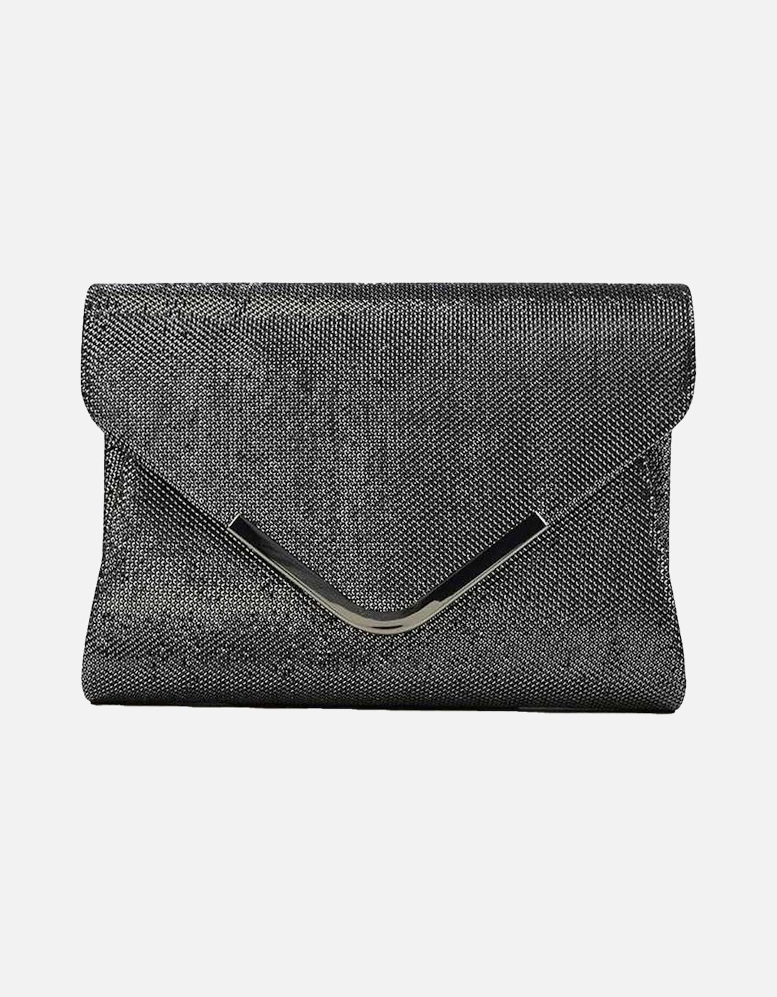 Cara Glitter Chrome Chain Strap Clutch Bag, 4 of 3