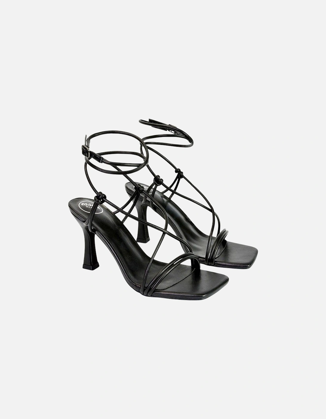 Womens/Ladies Carys Strappy Lace Up Stiletto Heel Sandals, 5 of 4