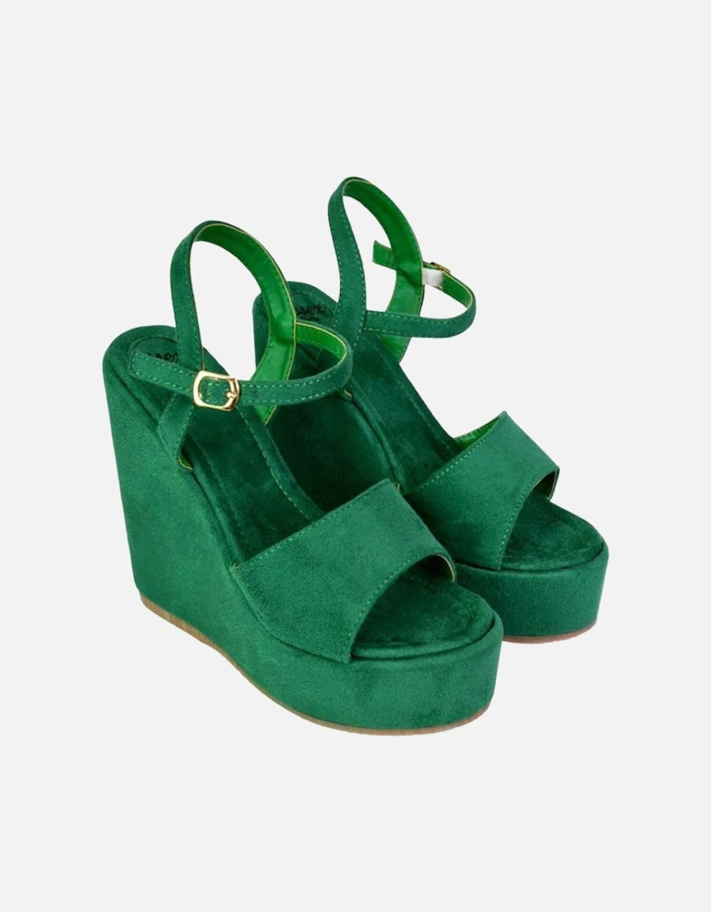 Womens/Ladies Belinda Strappy Platform Heel Wedge Sandals