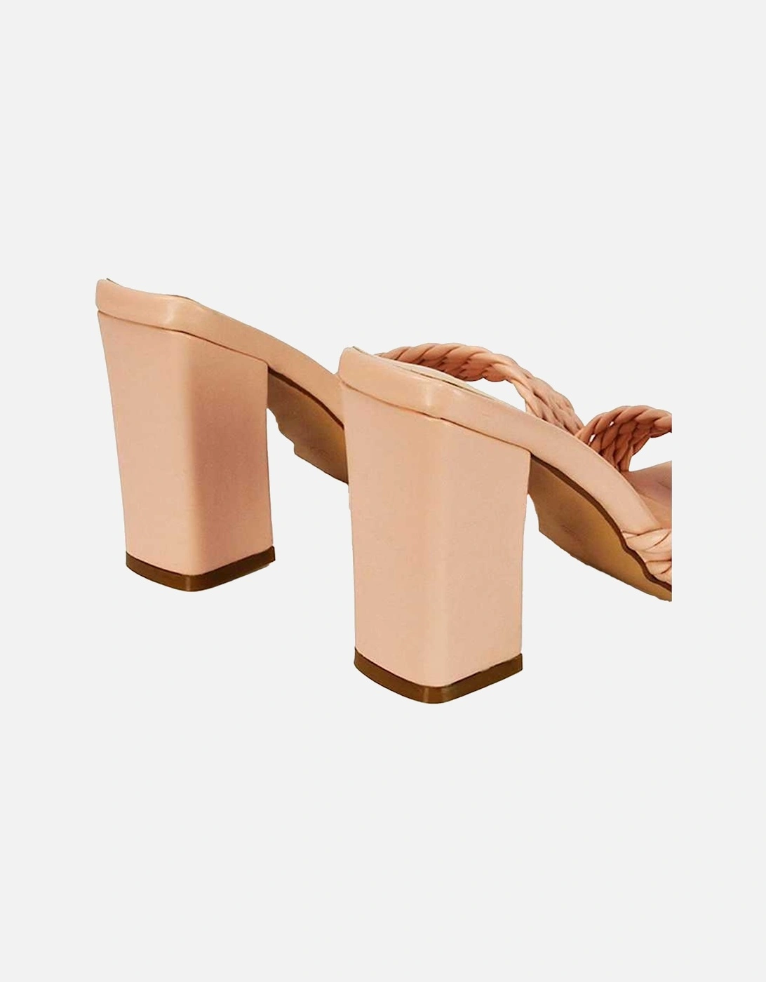 Womens/Ladies Selene Strappy Block Heel Mules