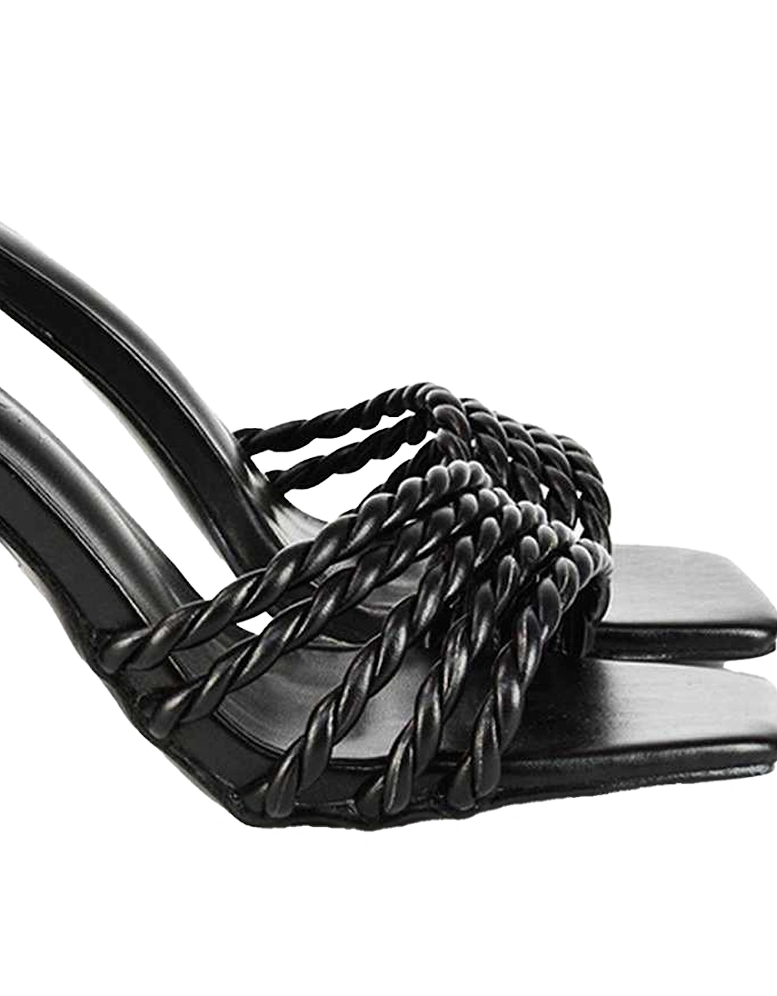 Womens/Ladies Selene Strappy Block Heel Mules