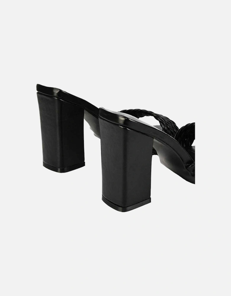 Womens/Ladies Selene Strappy Block Heel Mules