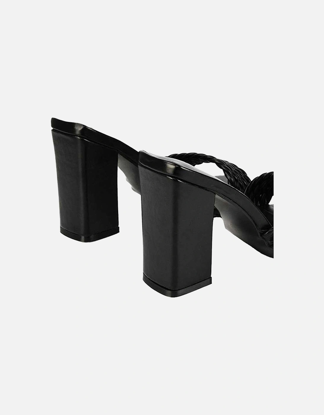 Womens/Ladies Selene Strappy Block Heel Mules