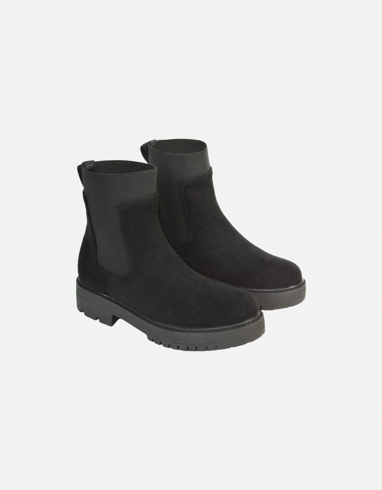 Womens/Ladies Karev Chunky Flat Chelsea Boots