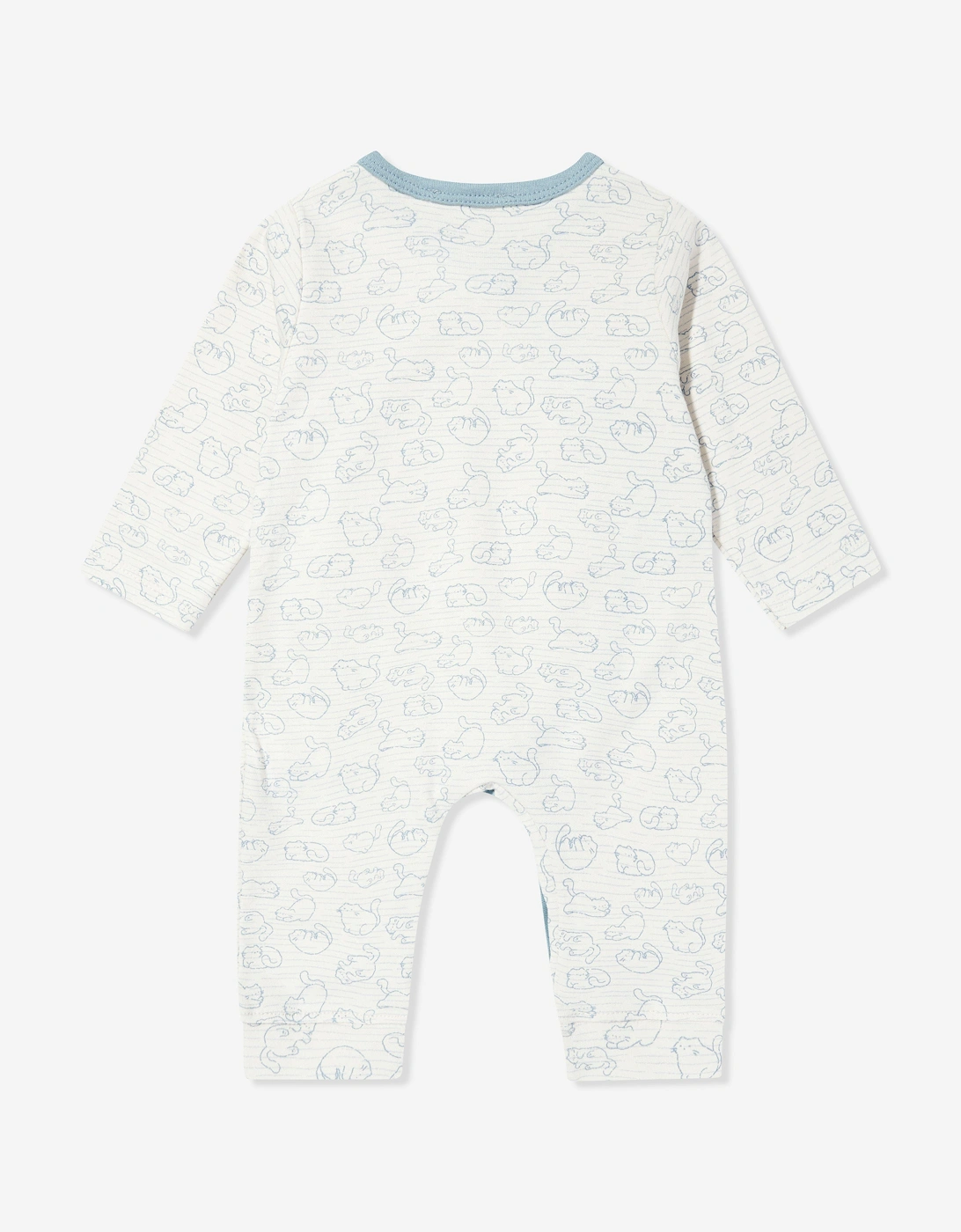 Baby Girls Cotton Babygrow in Ivory