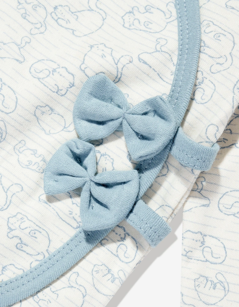 Baby Girls Cotton Babygrow in Ivory