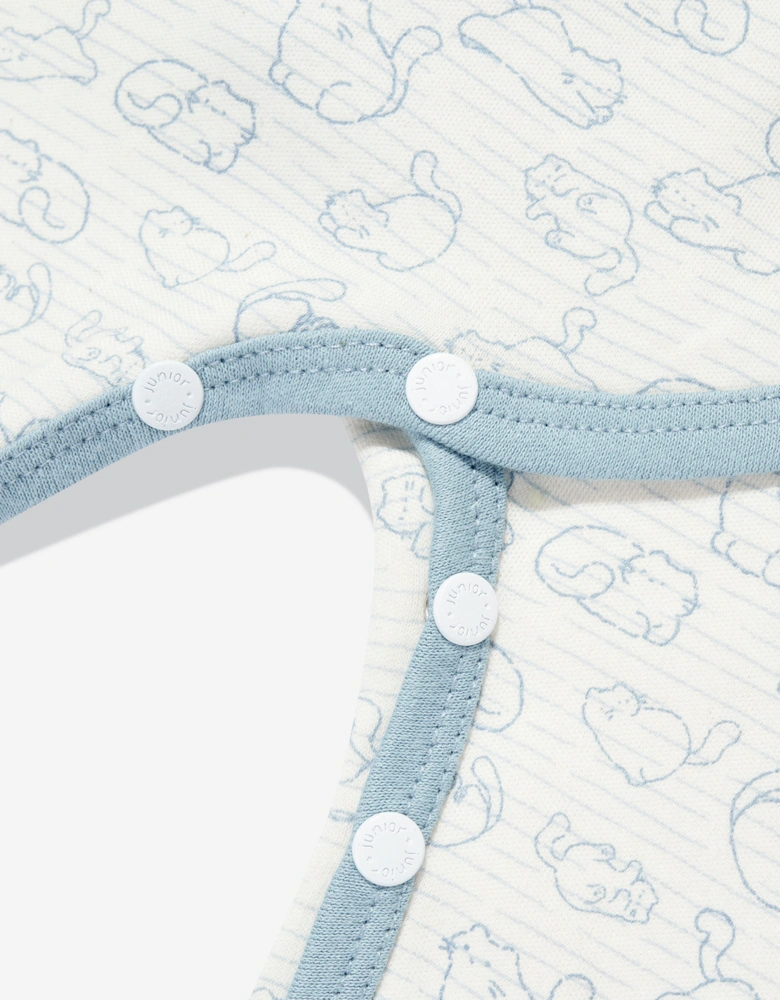 Baby Girls Cotton Babygrow in Ivory