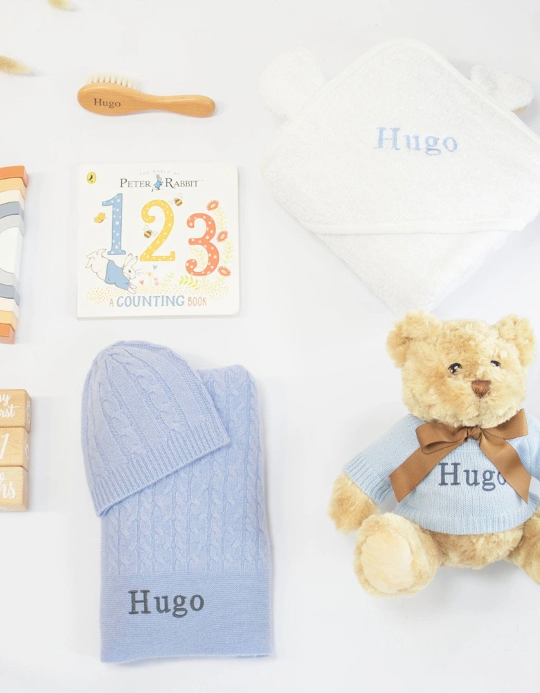 ULTIMATE LUXURY CASHMERE GIFT SET - CORNFLOWER BLUE