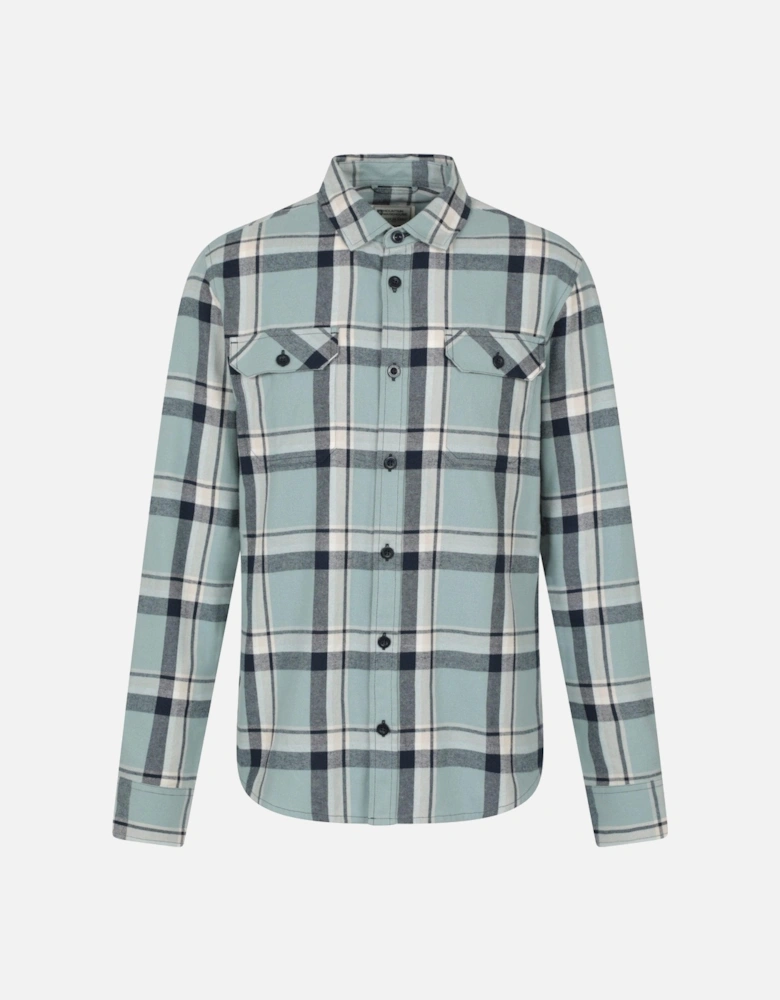 Mens Trace Flannel Long-Sleeved Shirt