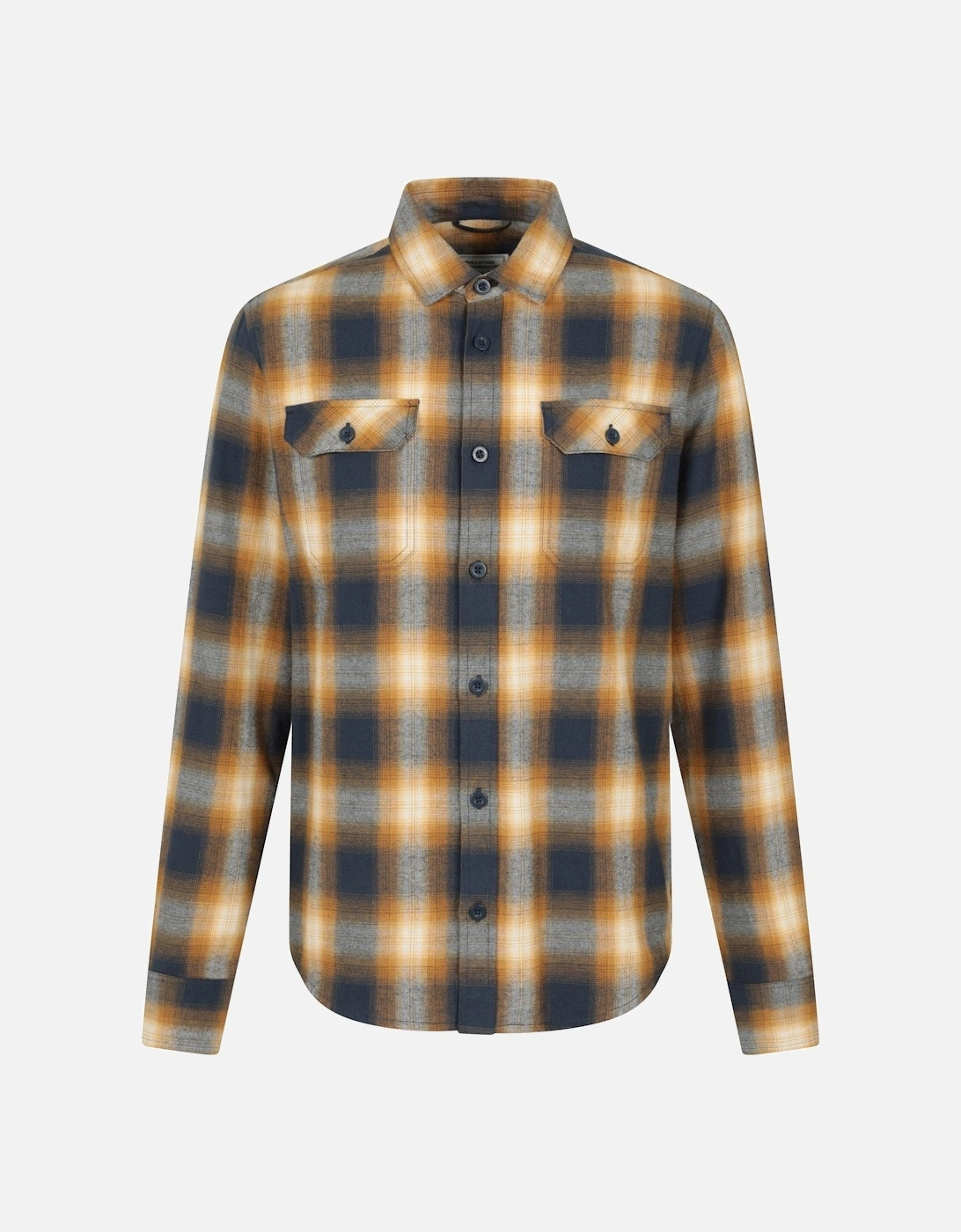 Mens Trace Flannel Long-Sleeved Shirt, 2 of 1