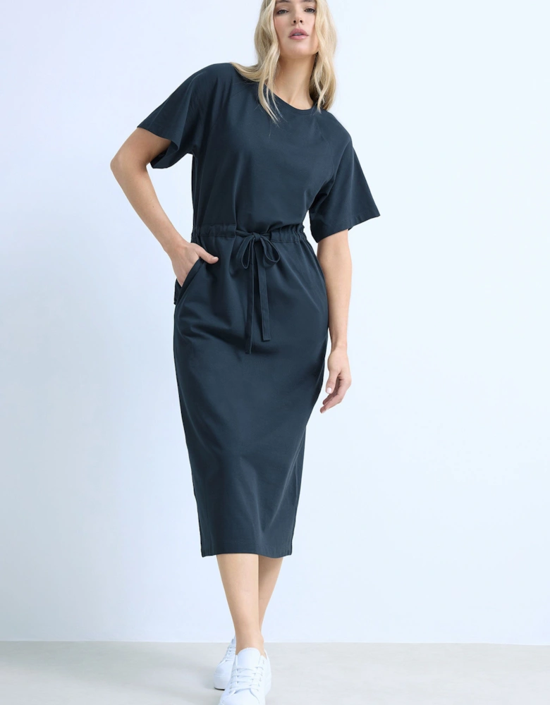 Tall Raglan Tie Waist Midi Dress