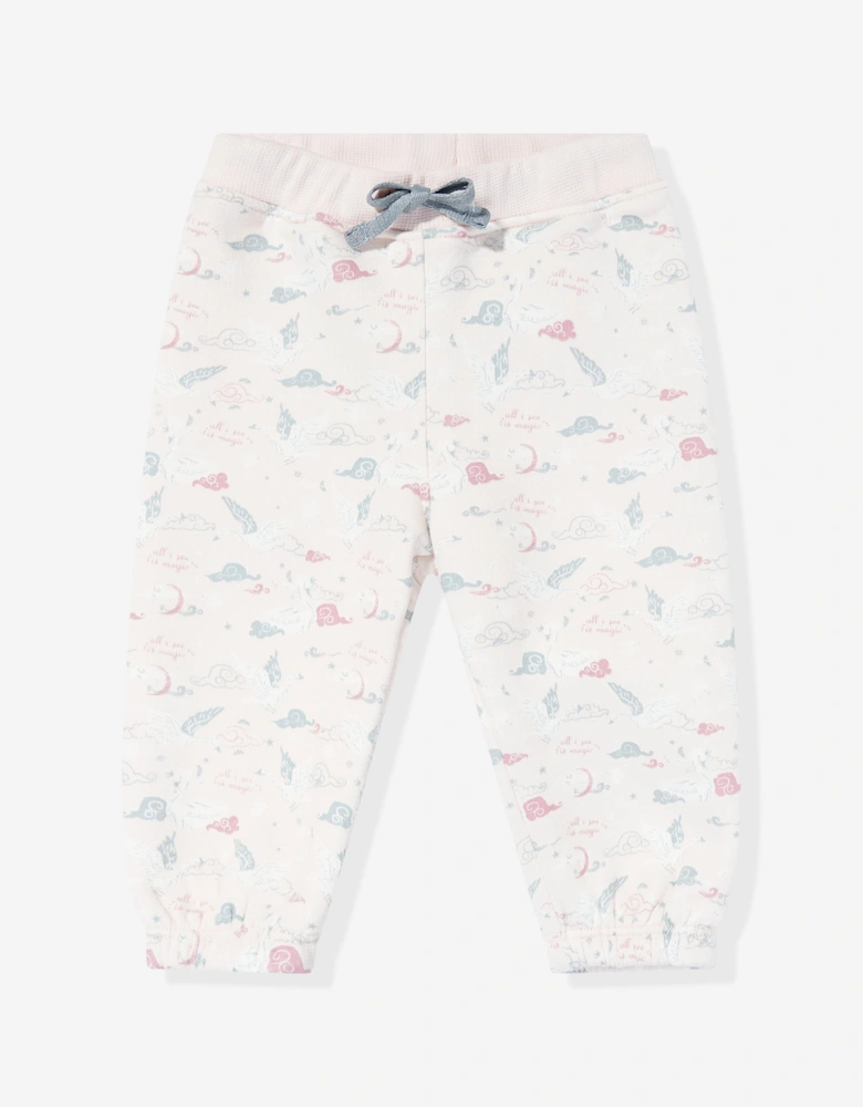 Baby Girls Ruffle Trouser Set in Pink