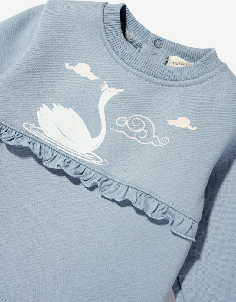 Baby Girls Ruffle Trouser Set in Pink