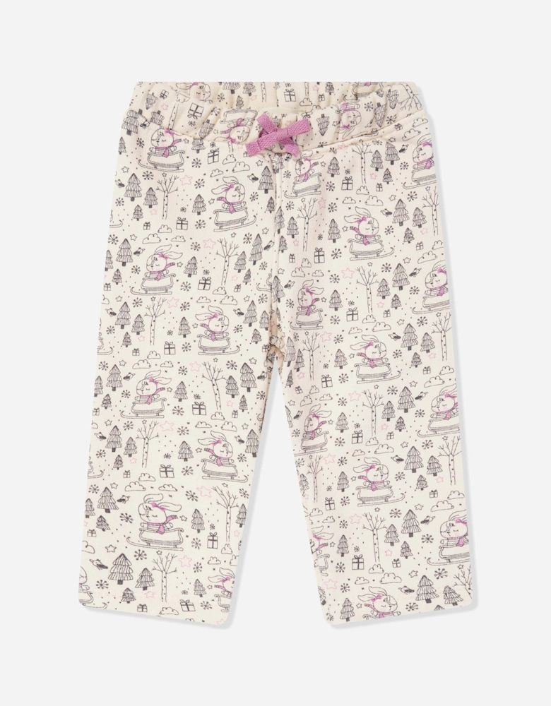 Baby Girls Cardigan and Trouser Set in Pink