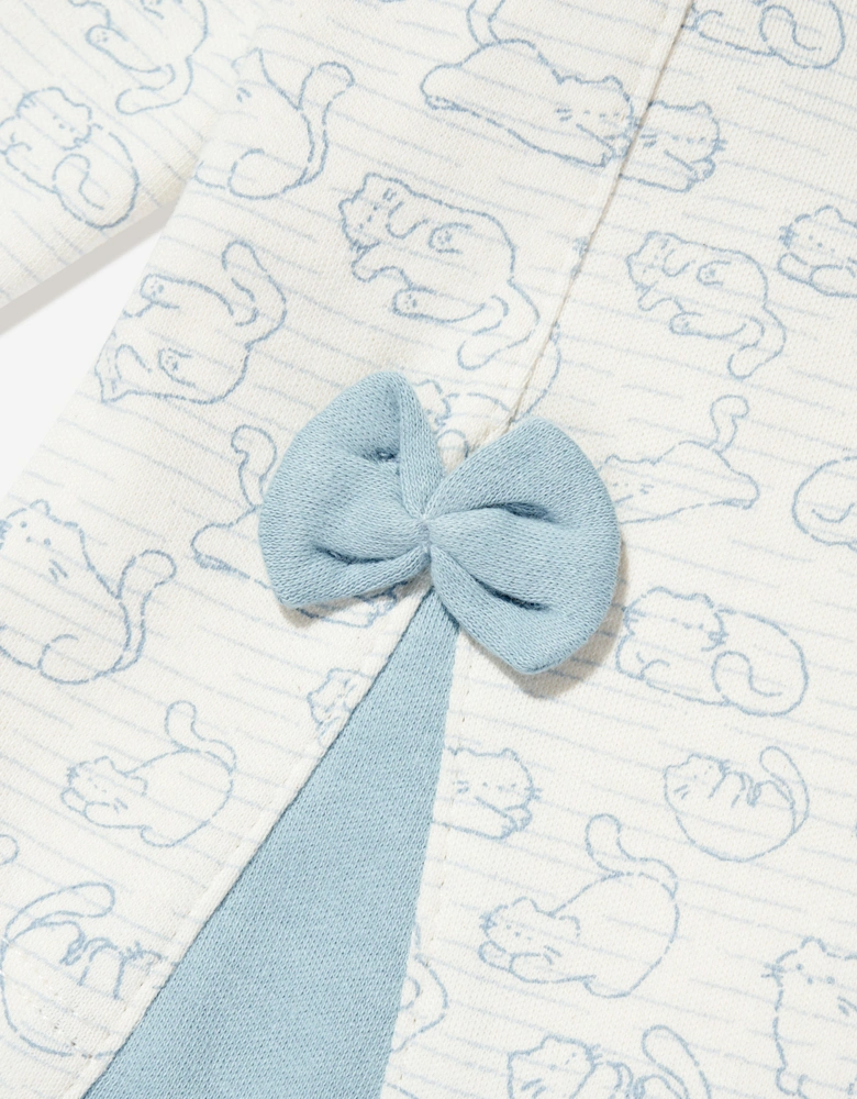 Baby Girls Blouse and Trouser Set in Blue