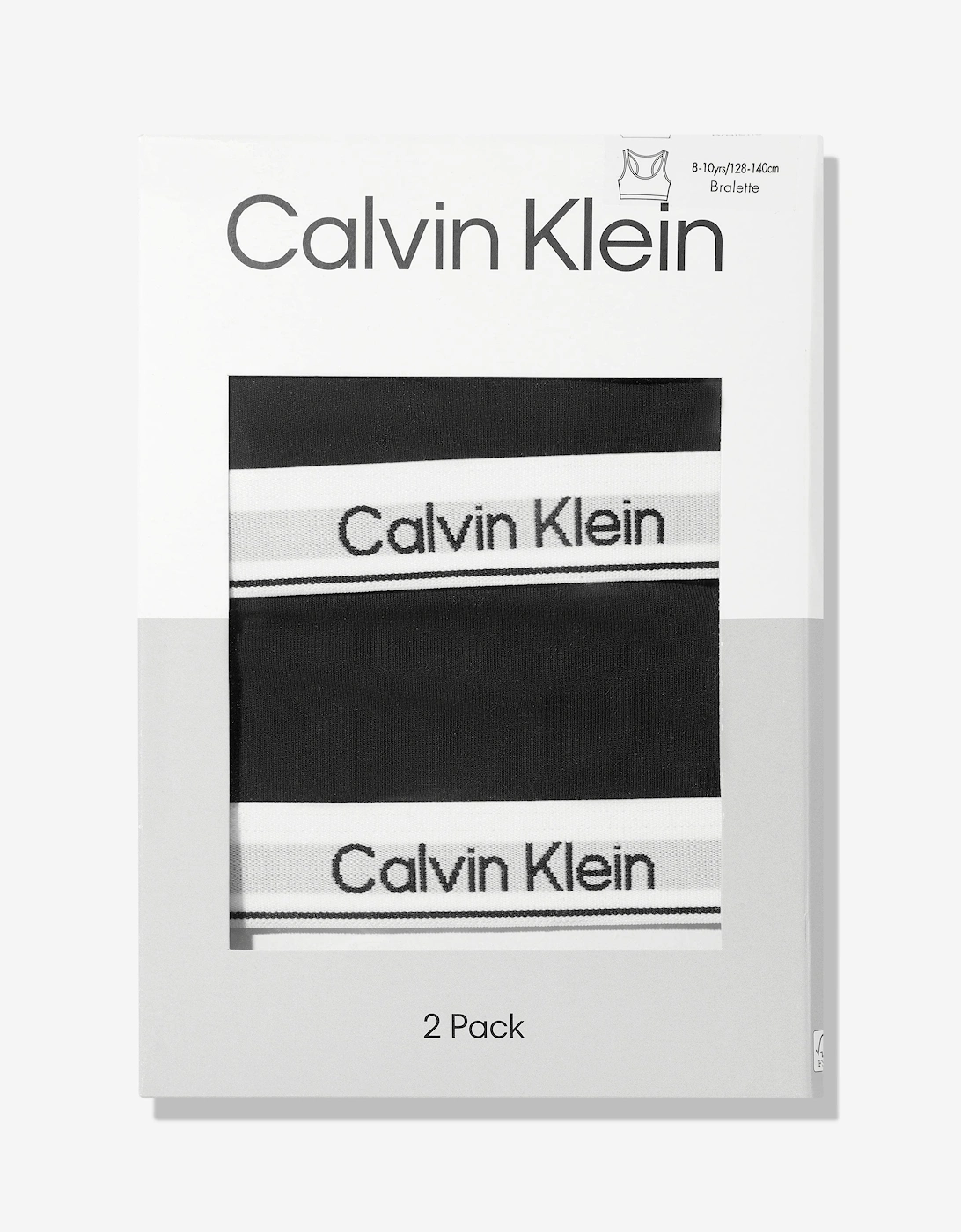 Girls 2 Pack Bralette Set in Black