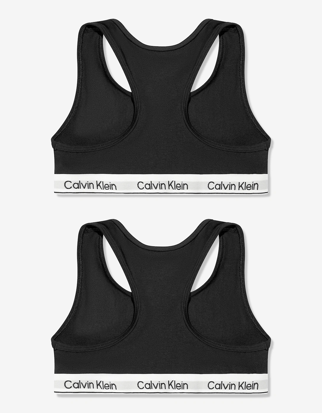 Girls 2 Pack Bralette Set in Black