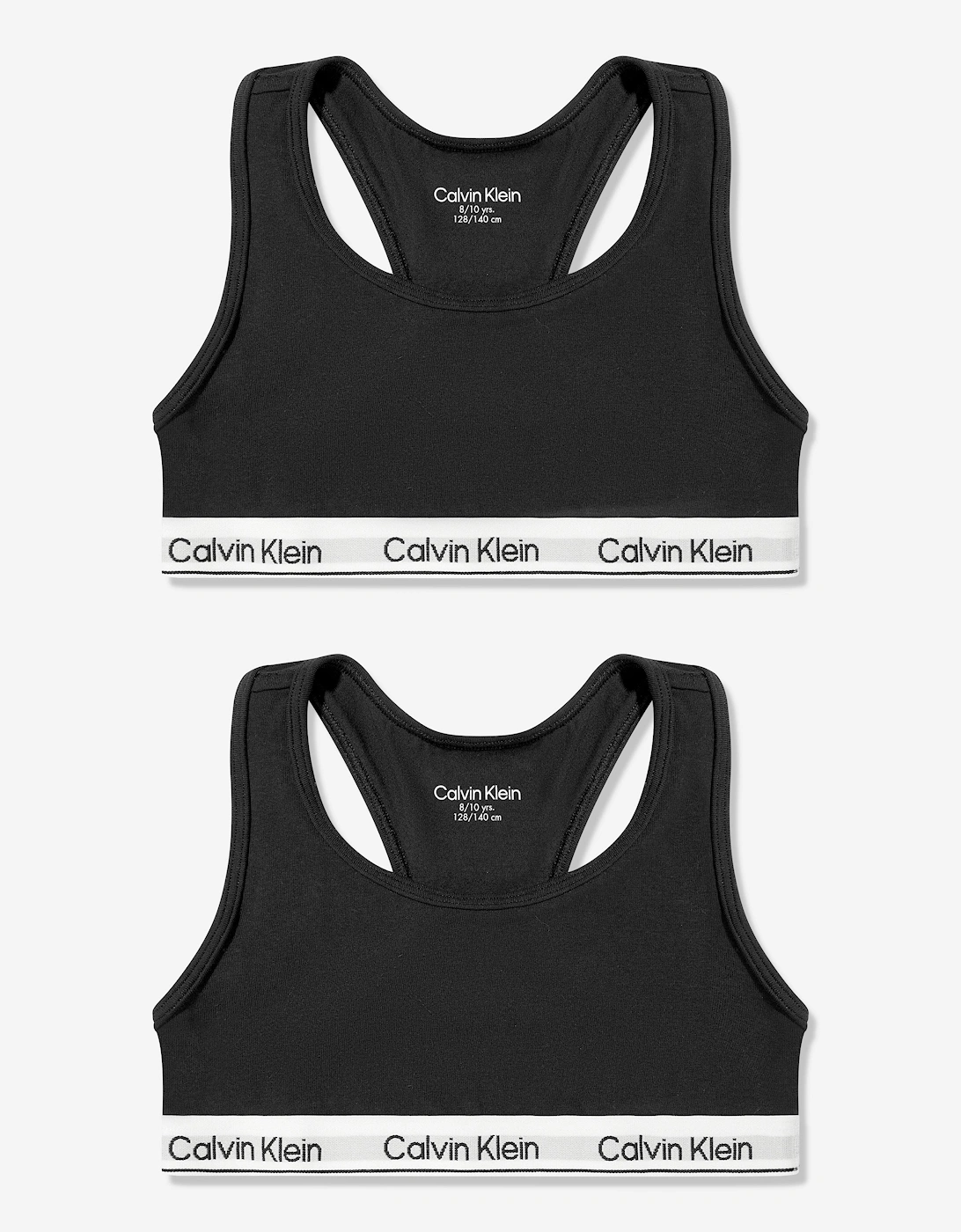 Calvin Klein Girl's Calvin Klein Girls 2 Pack Bralette Set in Black