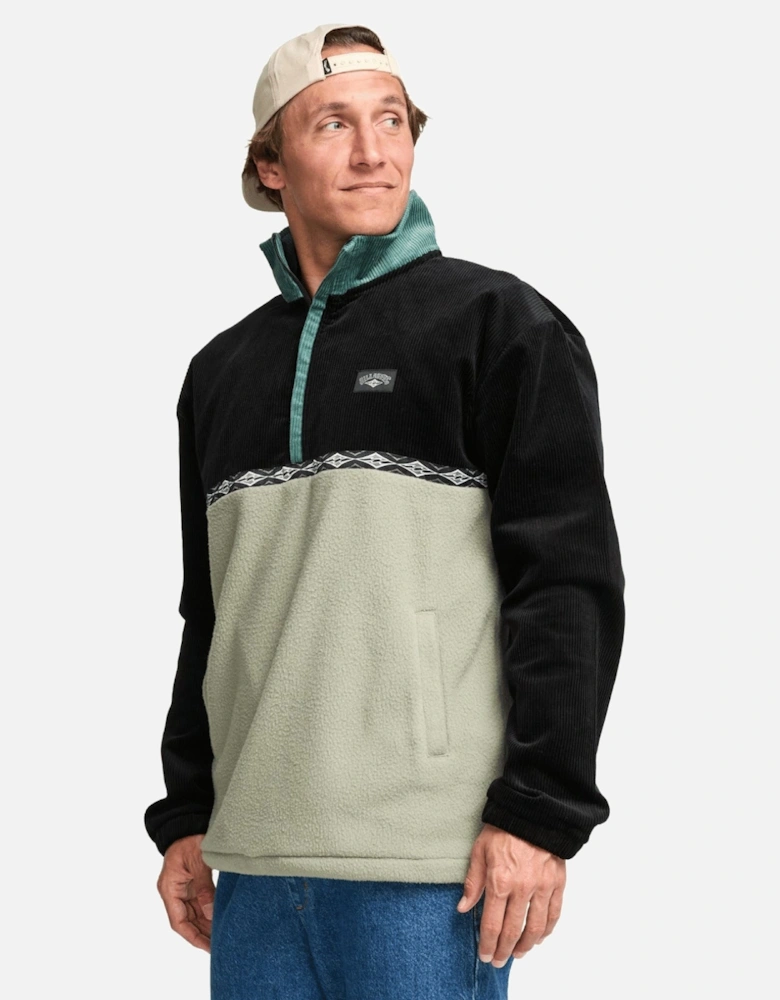Mens Space Lobster Half Zip Fleece