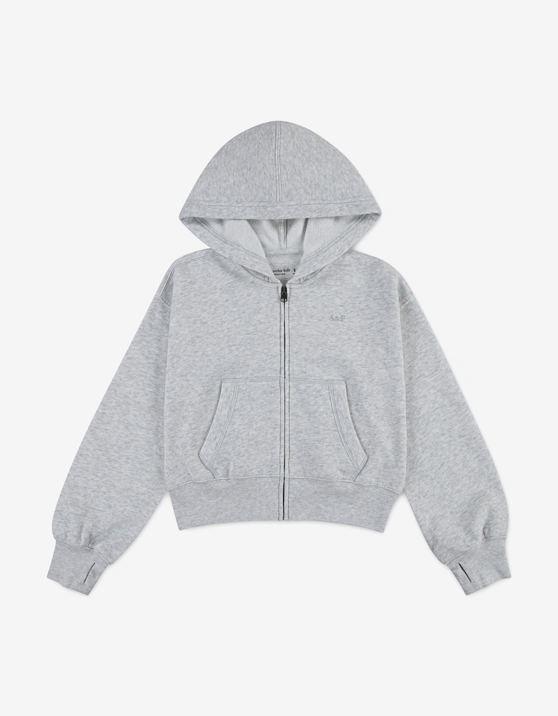 Girls Essential Zip Up Top in Grey, 5 of 4