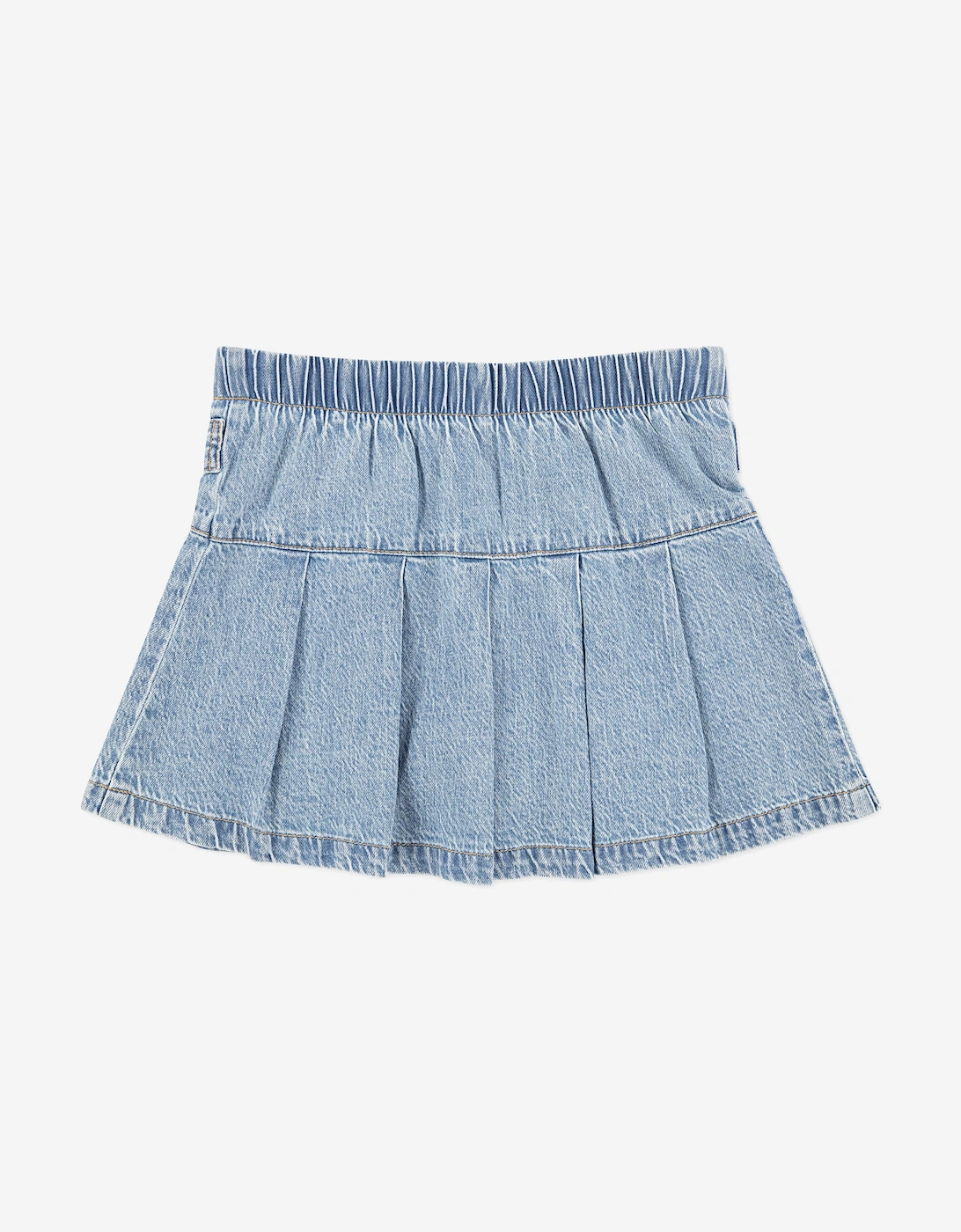 Girls Pull Tab Pleated Skort in Blue