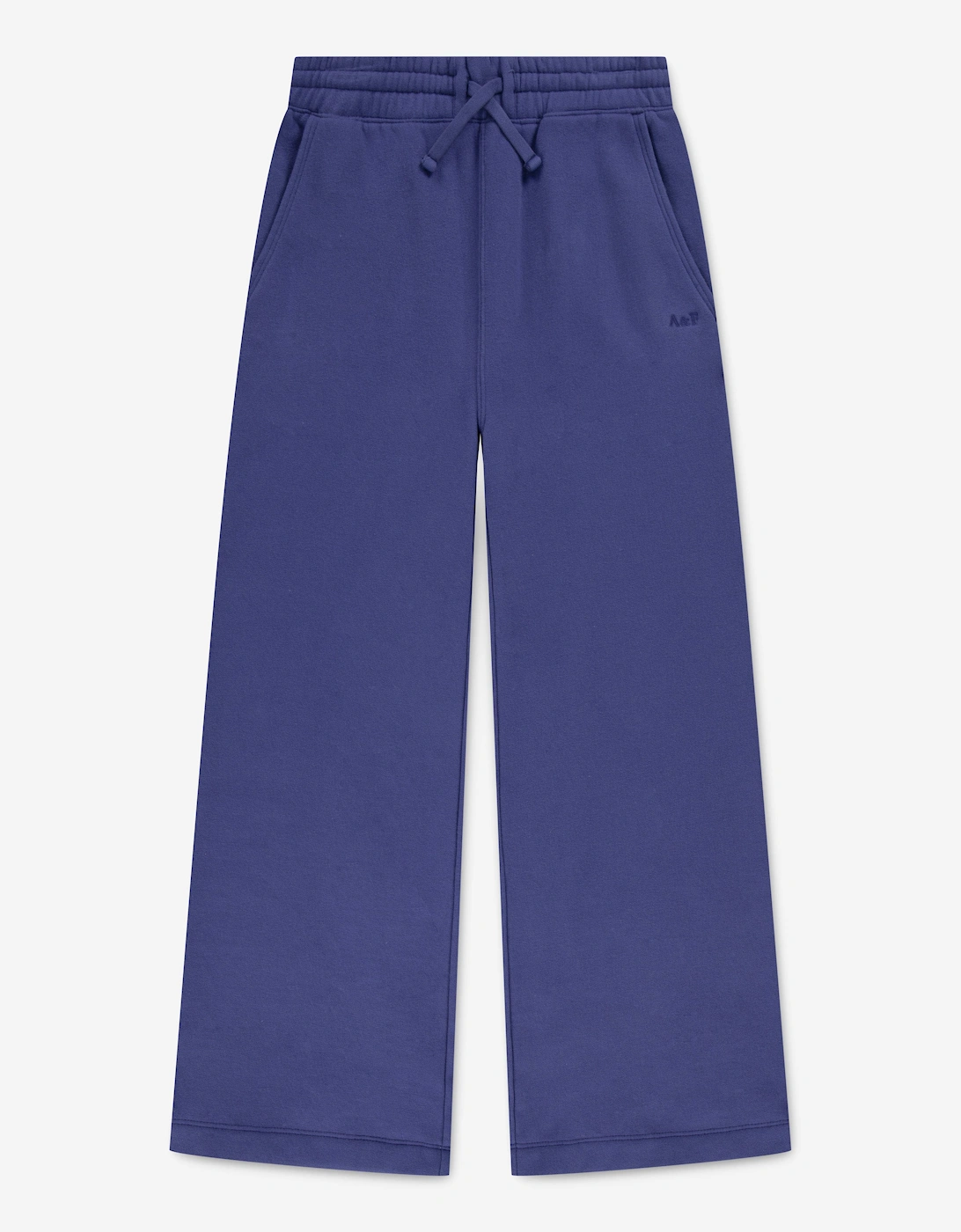 Girls Essential Wide Leg Joggers in Blue, 5 of 4