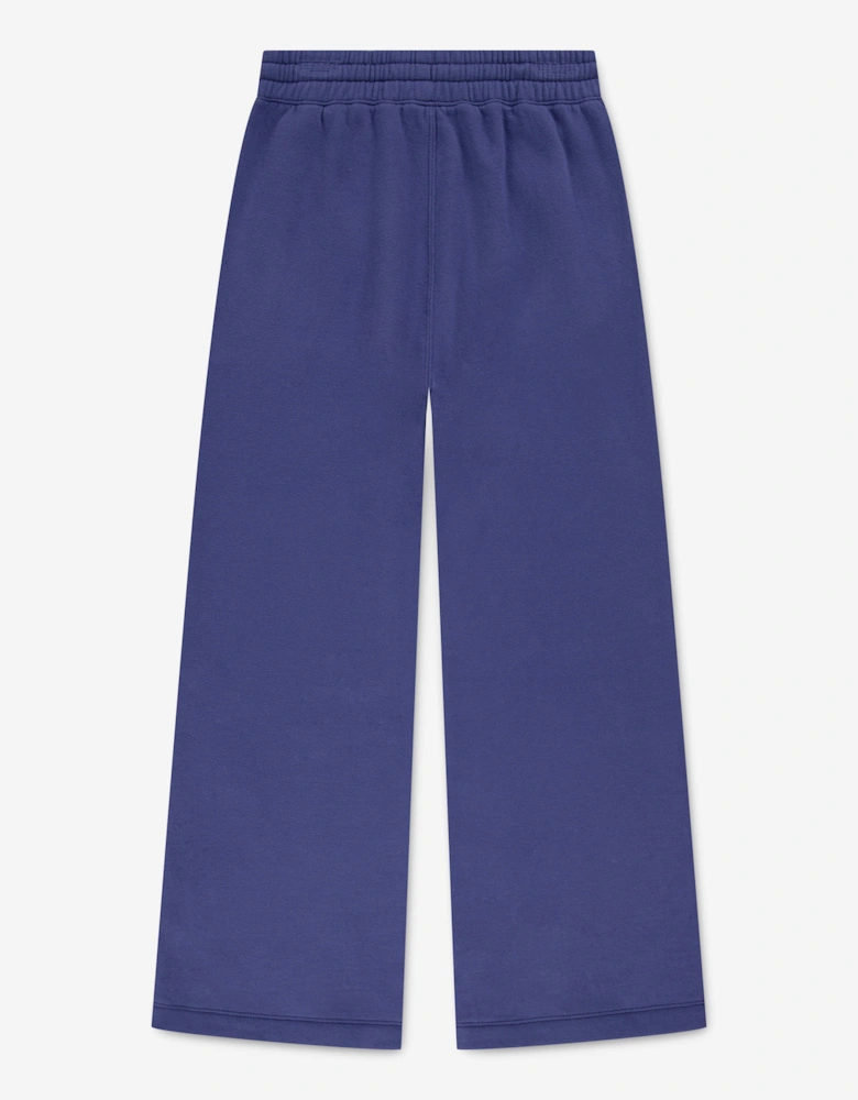 Girls Essential Wide Leg Joggers in Blue