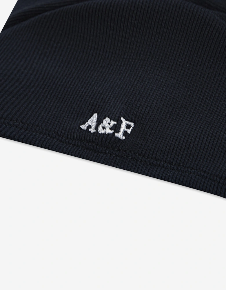 Girls Ruched Side Bow T-Shirt in Black