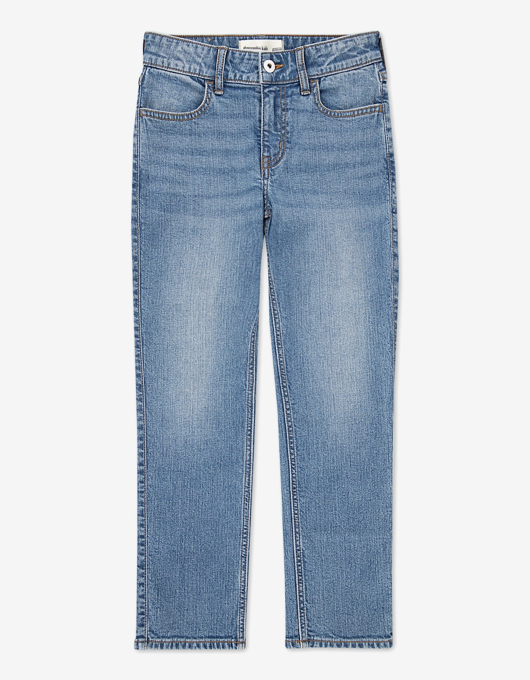 Girls High Rise 90S Straight Jeans in Blue, 6 of 5