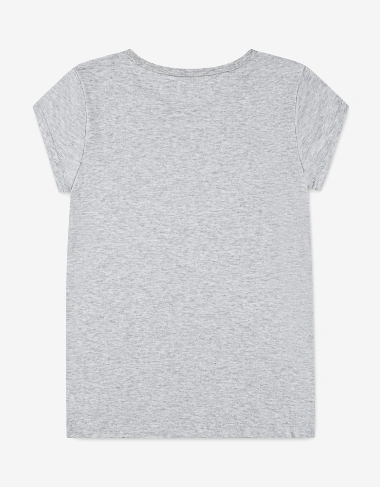 Girls Laurel Heart T-Shirt in Grey