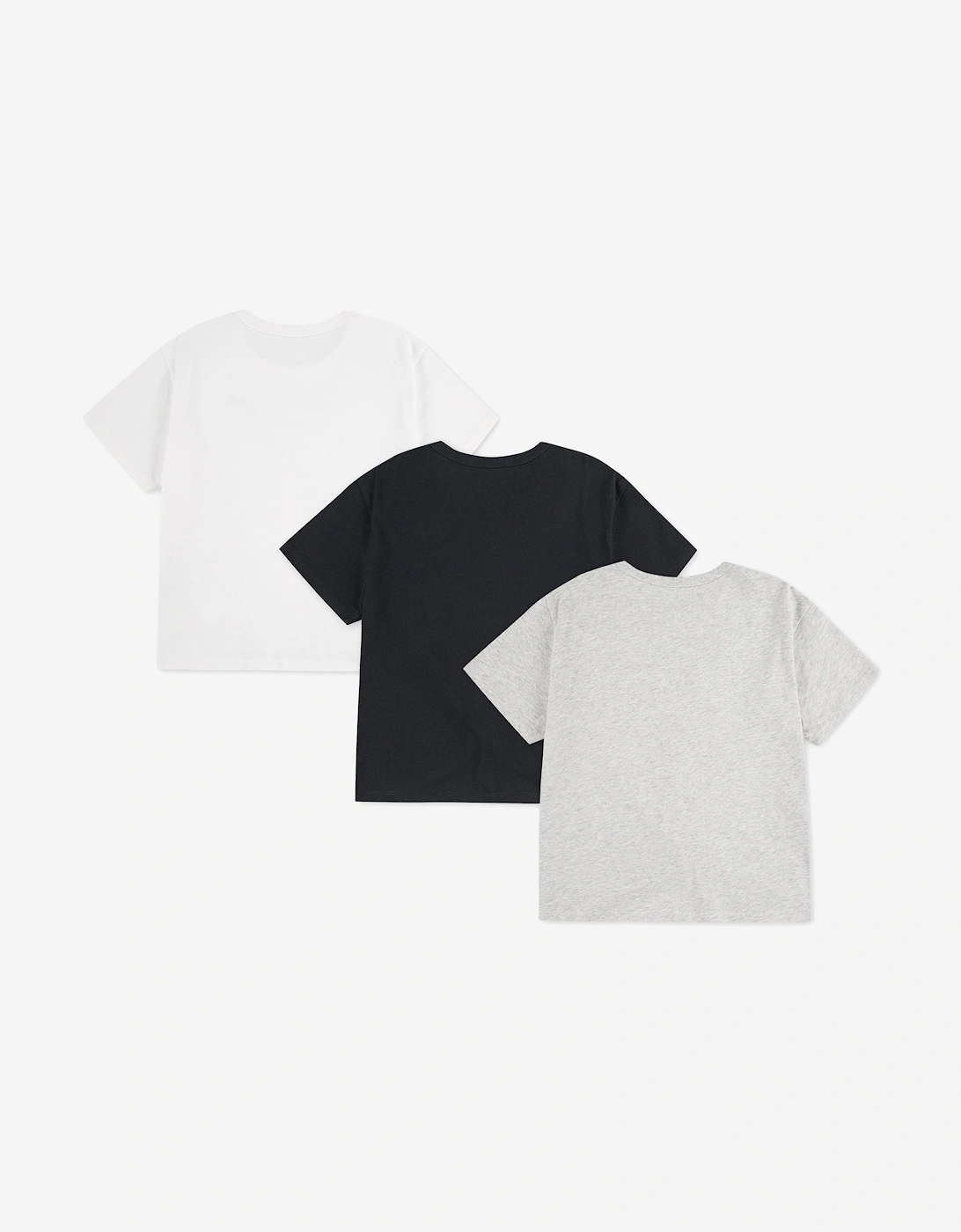 Girls 3 Pack Tie Front T-Shirt Set in Multicolour