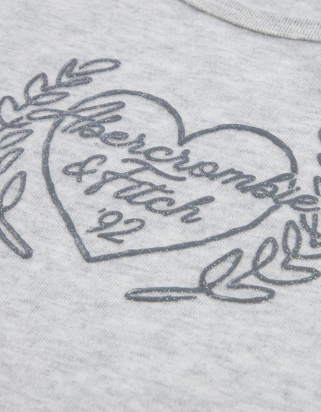 Girls Laurel Heart T-Shirt in Grey